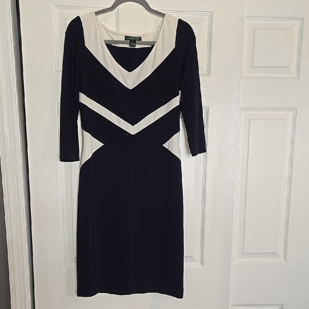 Elegant Black and White Dress